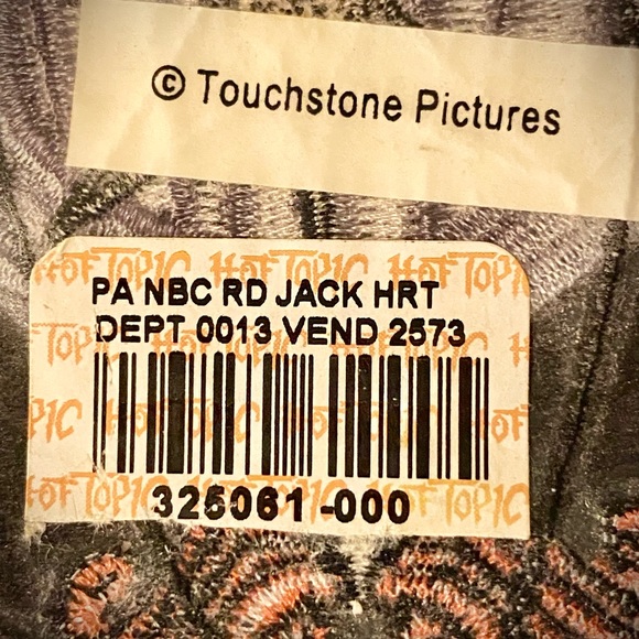 Vintage NIGHTMARE BEFORE CHRISTMAS JACK SKELLINGTON Embroidered Patch 💀 - Picture 3 of 4